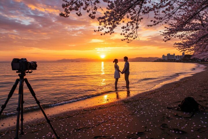 福岡の海×夕日×記念日で作る完璧な思い出写真術