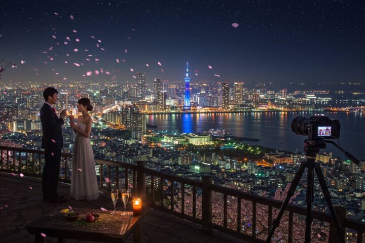 福岡のナイトビュー×記念日で作る幻想的な撮影プラン