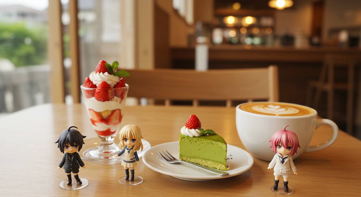 福岡カフェめぐり×フィギュア撮影〜インスタ映え確実の組み合わせ