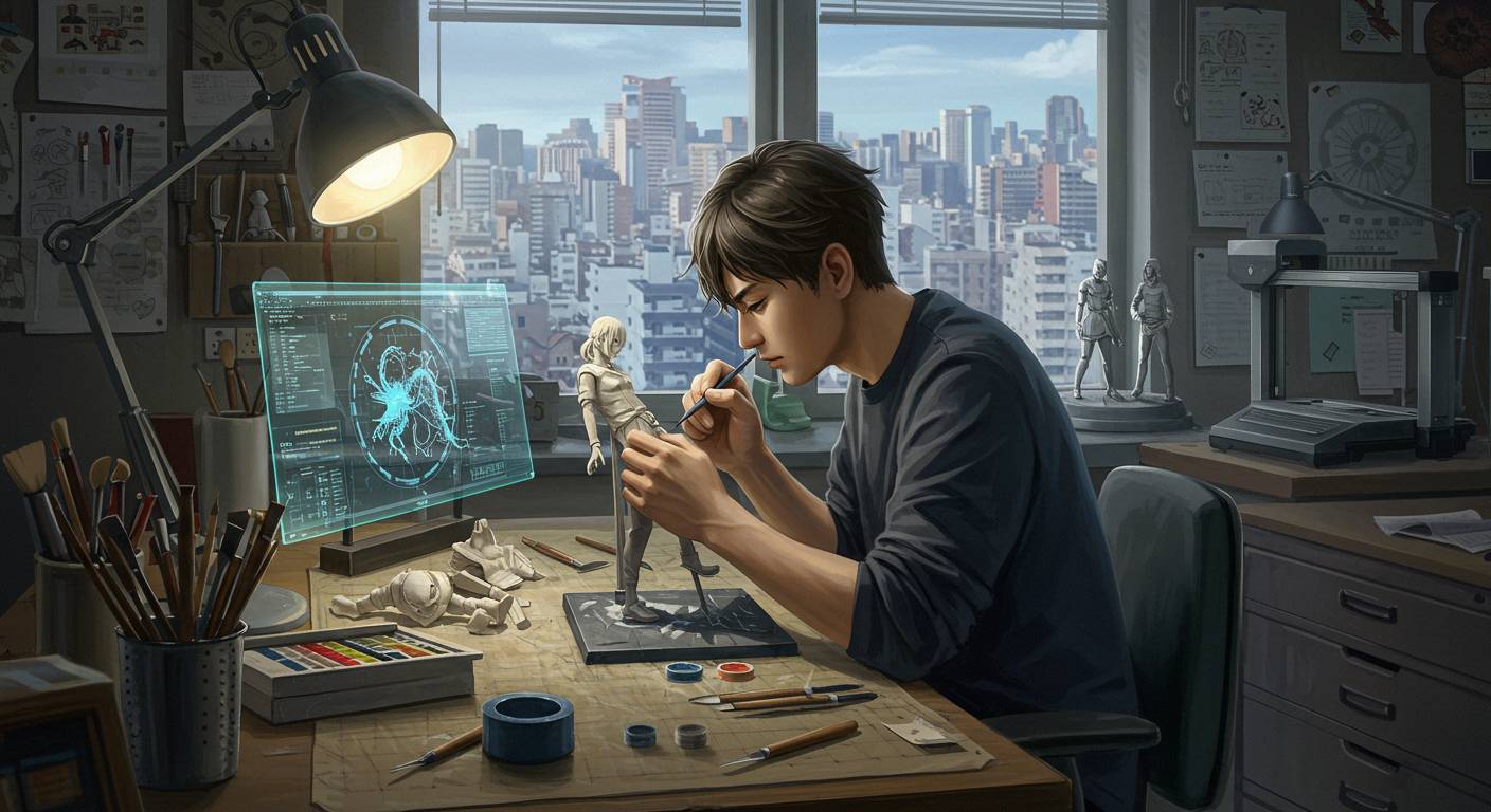 AI時代の手仕事~福岡の若手クリエイターが挑むフィギュア製作の未来~