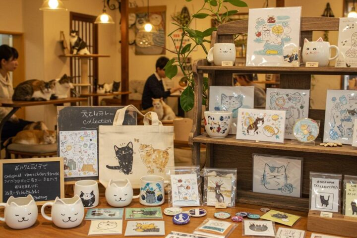 福岡の保護猫カフェでしか手に入らないオリジナルグッズコレクション