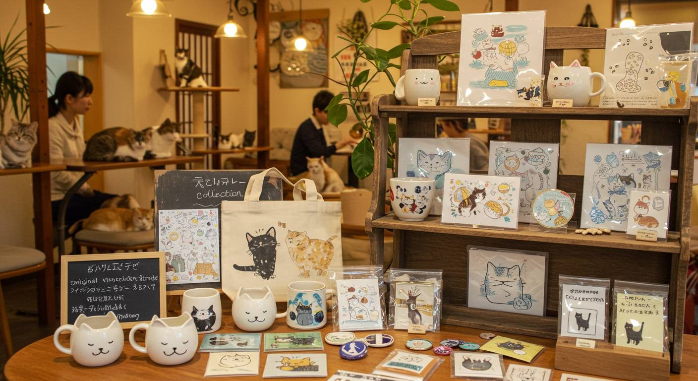 福岡の保護猫カフェでしか手に入らないオリジナルグッズコレクション