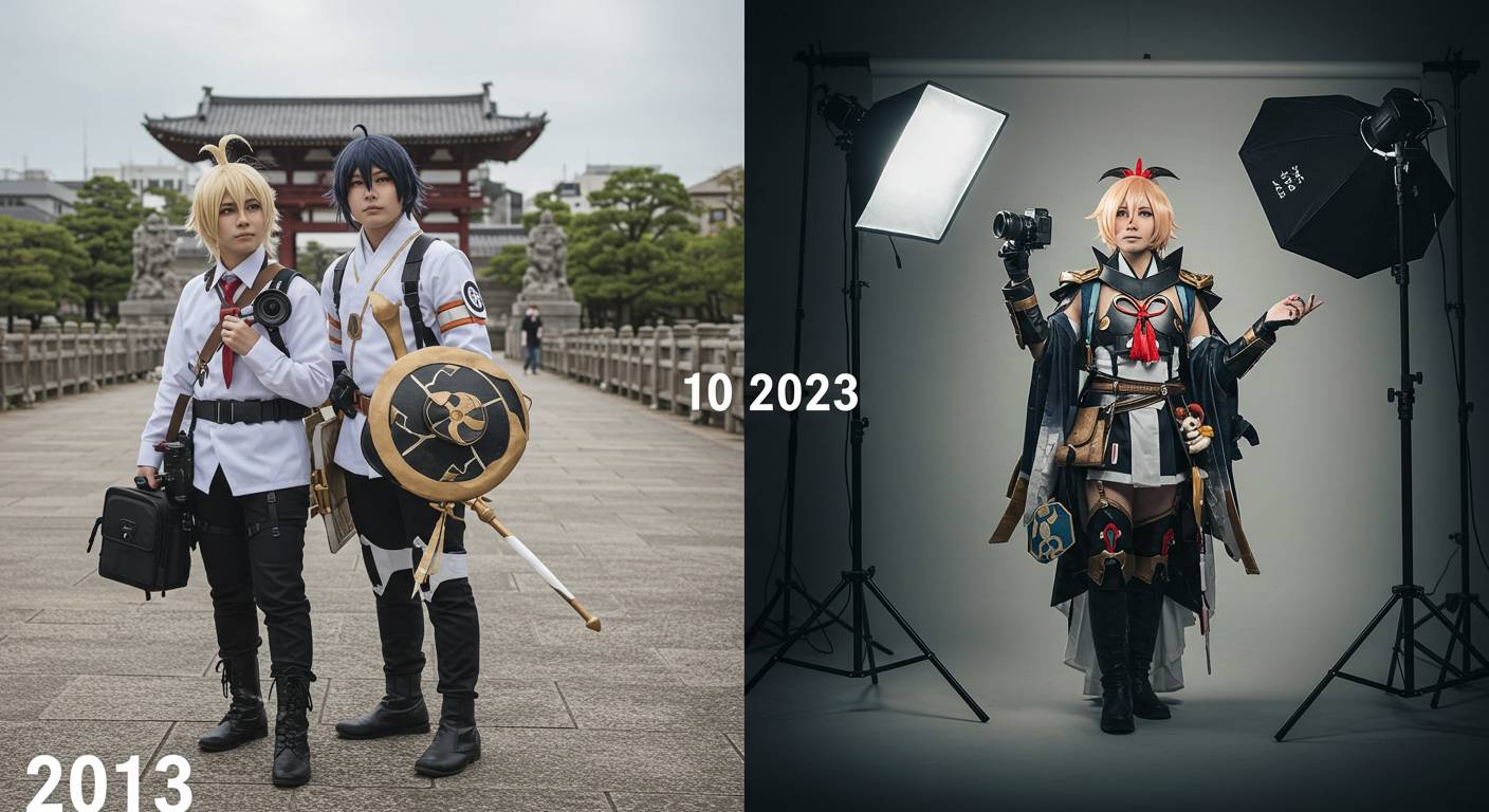 衝撃の変化!福岡コスプレ撮影シーンの10年間の進化